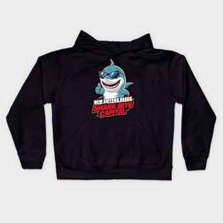 New Smyrna Beach: Shark Bite Capital Of The World Graphic Kids Hoodie